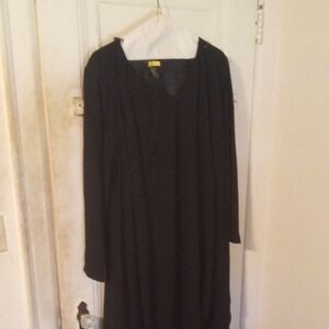 Chic Long Sleeve Black Dress
